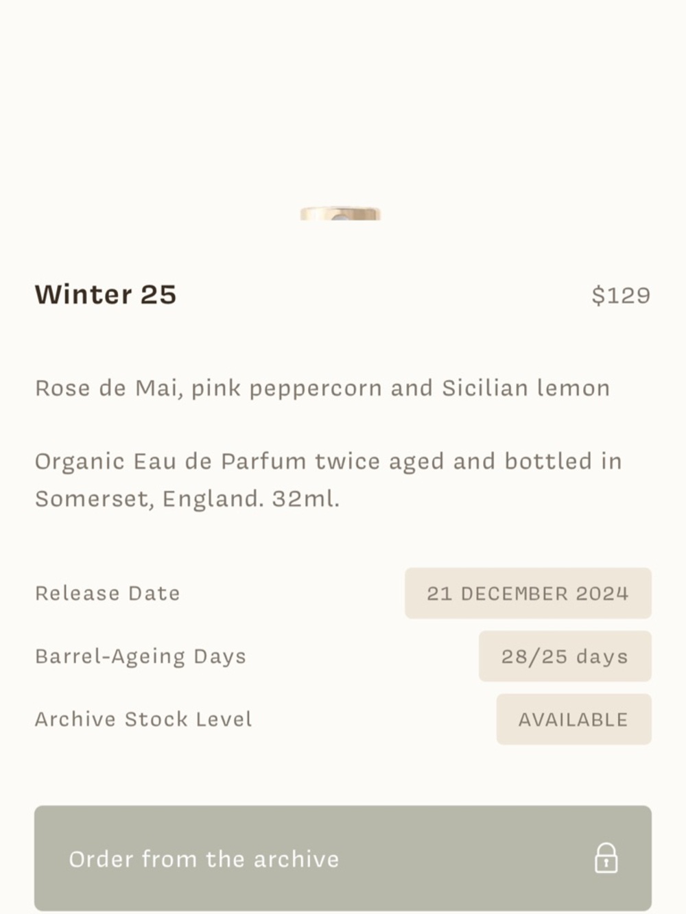 Ffern Winter 25 Perfume - Picture 5 of 5